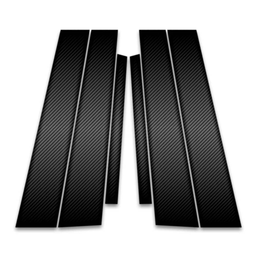 6pc Carbon Fiber Pillar Post Covers for 2010-2014 Subaru Legacy