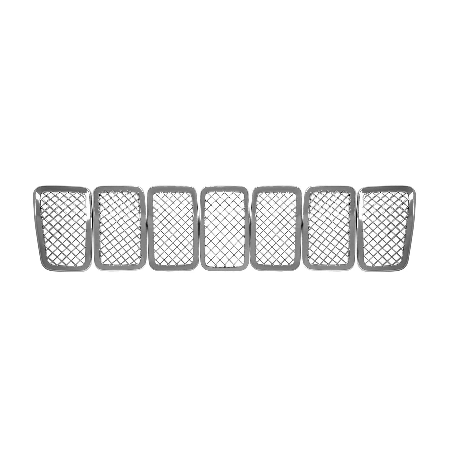 7pc Grille Overlay Chrome Replacement for Jeep Cherokee (2019–2021)