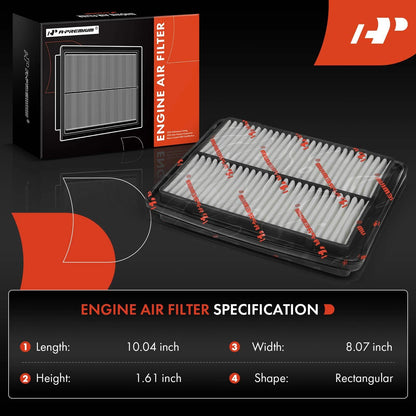 2X Engine Air Filter for Chevrolet Tracker (1989–1991) Suzuki Sidekick (1989–1995)