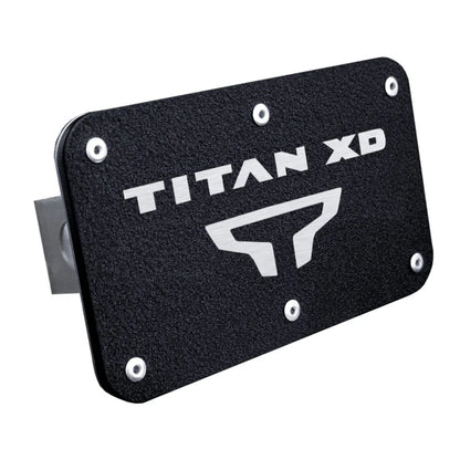 Textured Black Class 2 Trailer Hitch Plug for Nissan Titan XD