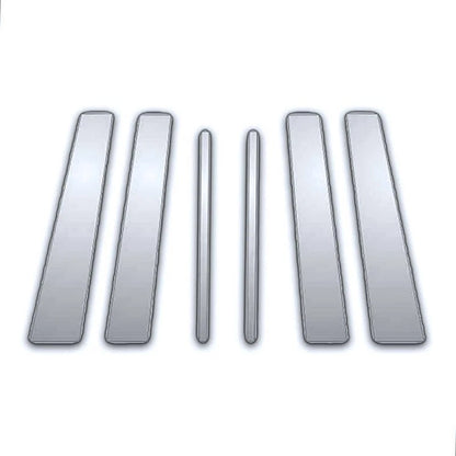 Chrome Pillar Post Covers 6Pc for Lincoln Continental (1995–2004)