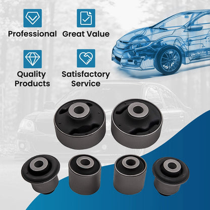 Front Lower Control Arm Bushing Kit for Honda Accord TL TSX (2004–2008)