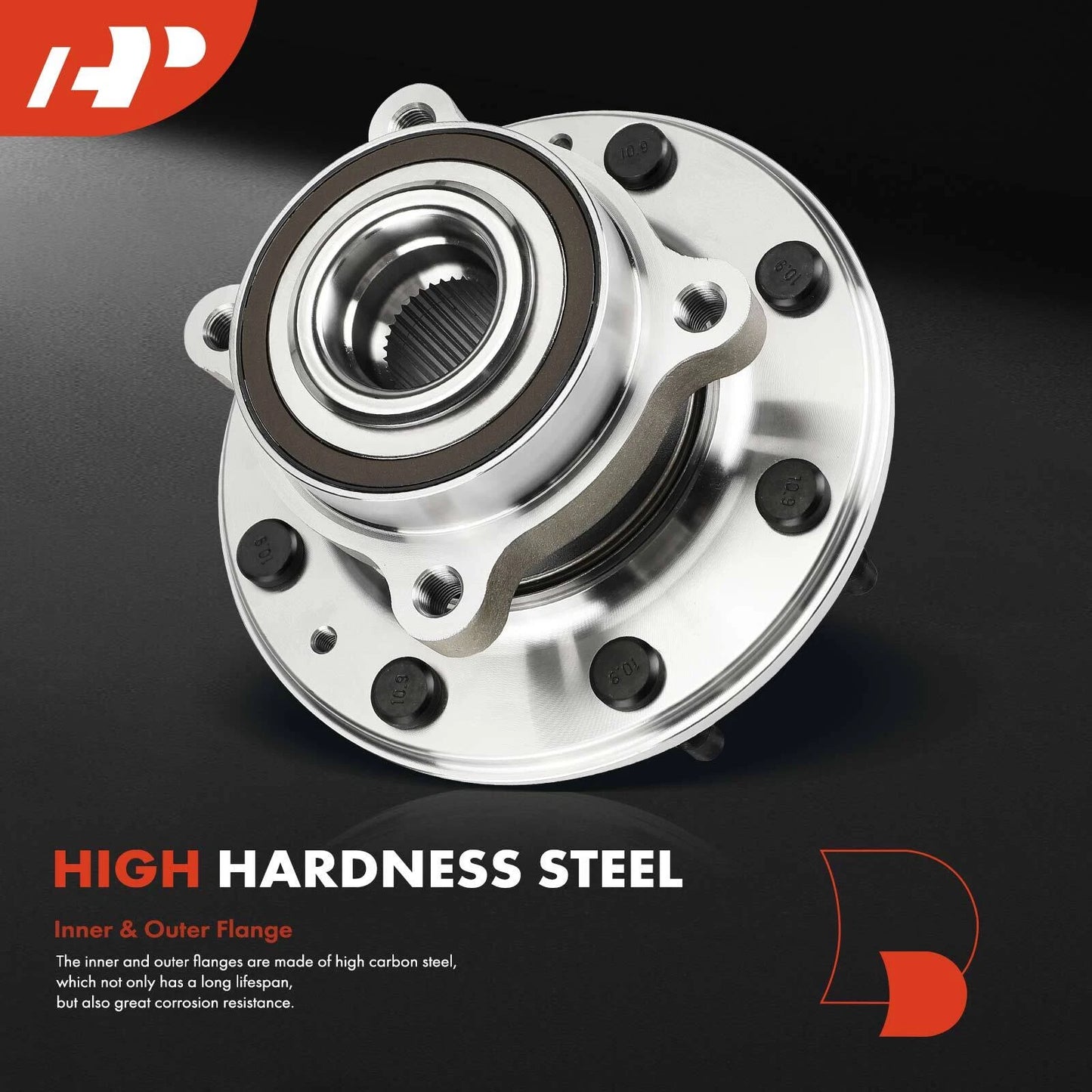 2X Front Wheel Hub & Bearing Assembly for Chevy Silverado 2500/3500 (2001–2019)