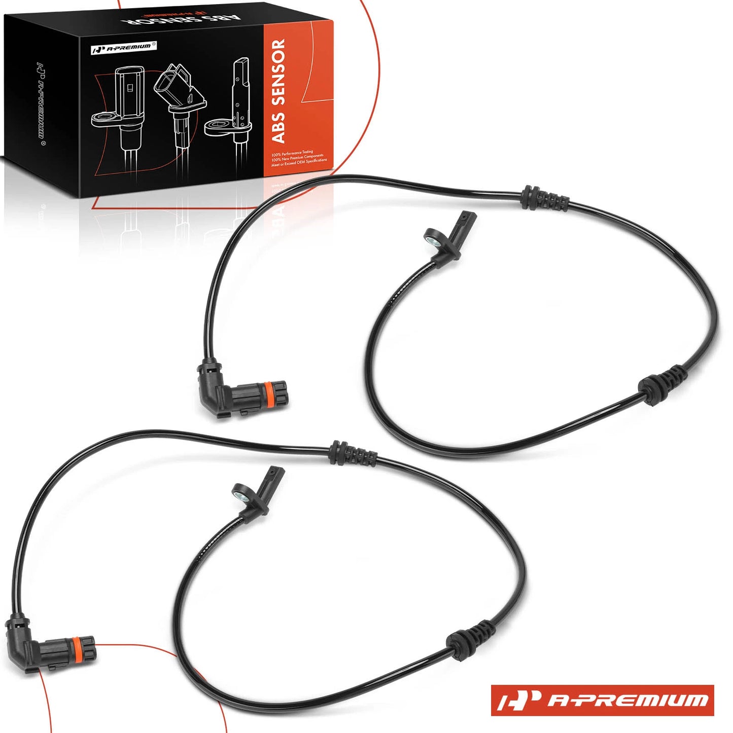 2X Front ABS Wheel Speed Sensor for Mercedes-Benz GLK250 GLK350 (2013–2015)