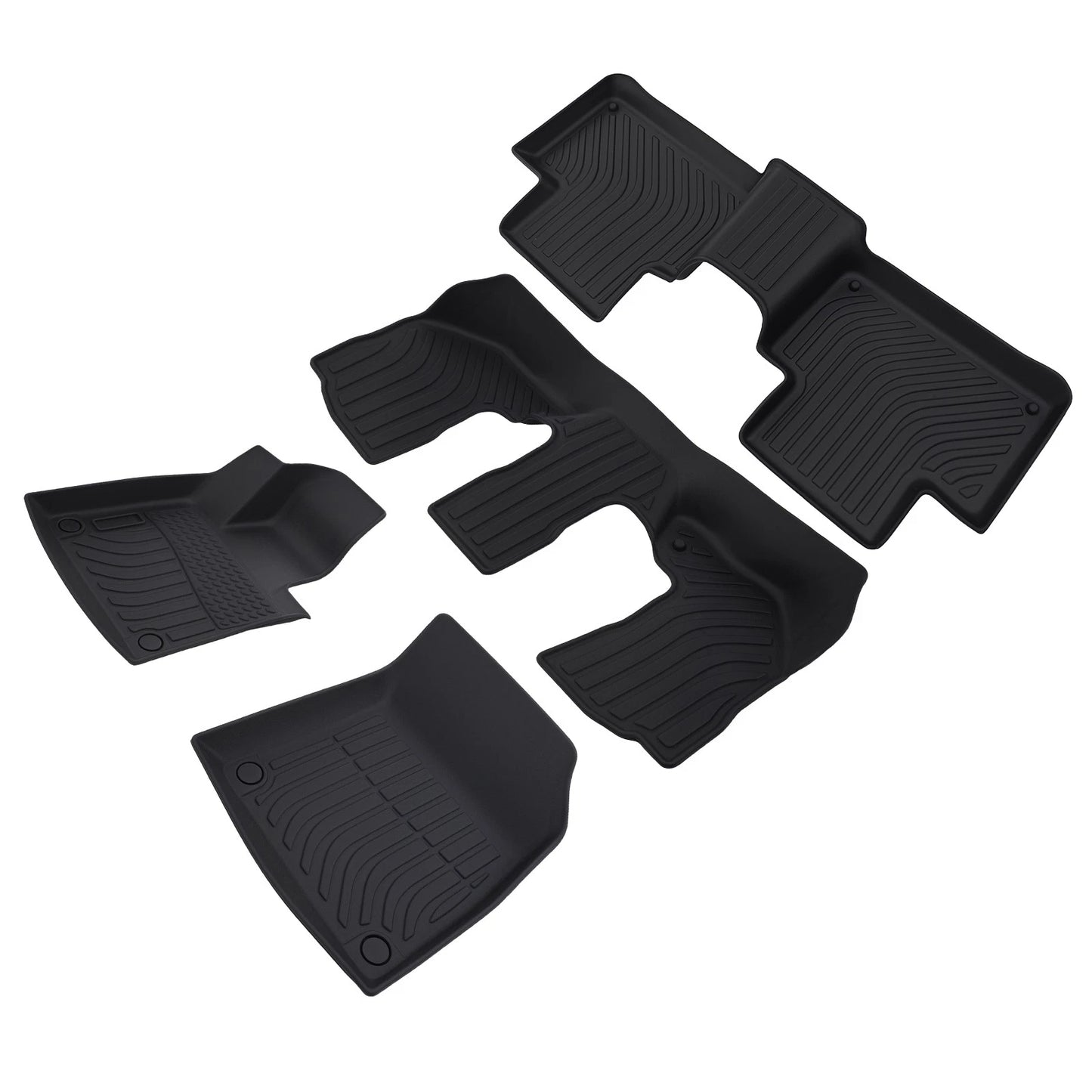 Carpet Floor Mat Set for Volvo XC90 (2016–2025) TPE Rubber Easy Clean
