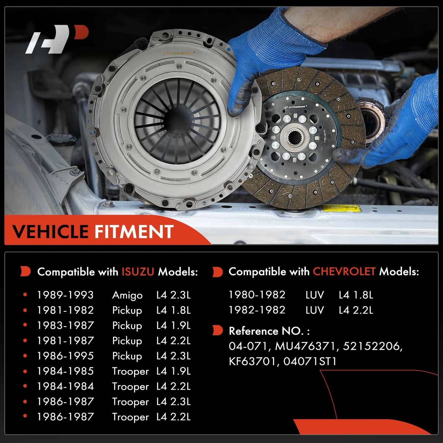 Clutch Kit for Chevy LUV Isuzu Pickup (1980–1982)