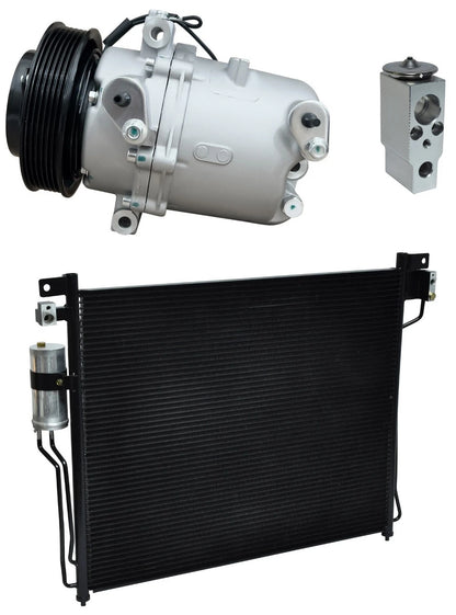 AC Compressor Kit W Condenser for Nissan Frontier 2.5L (2009–2014)