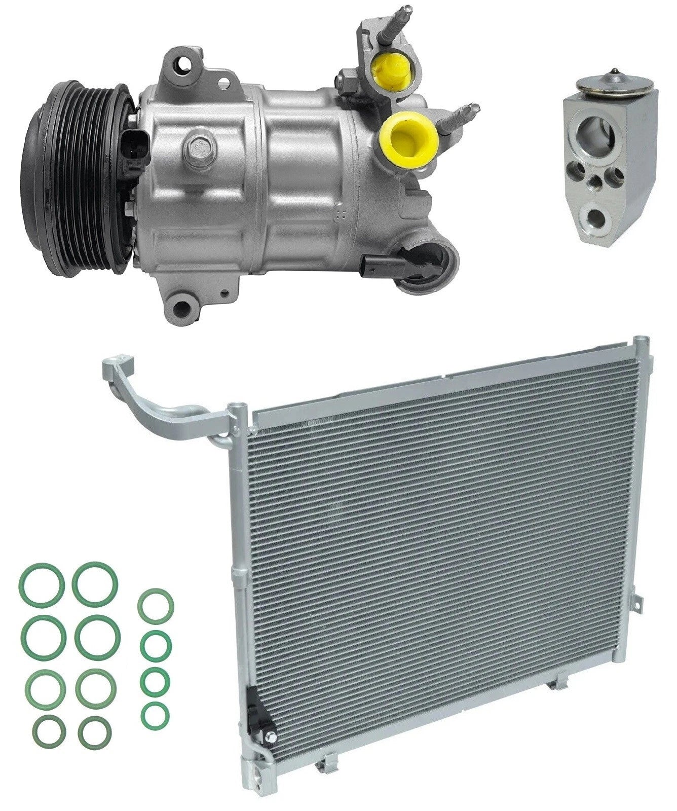 AC Compressor Kit With Condenser for Ford EcoSport 1.0L (2018–2018)