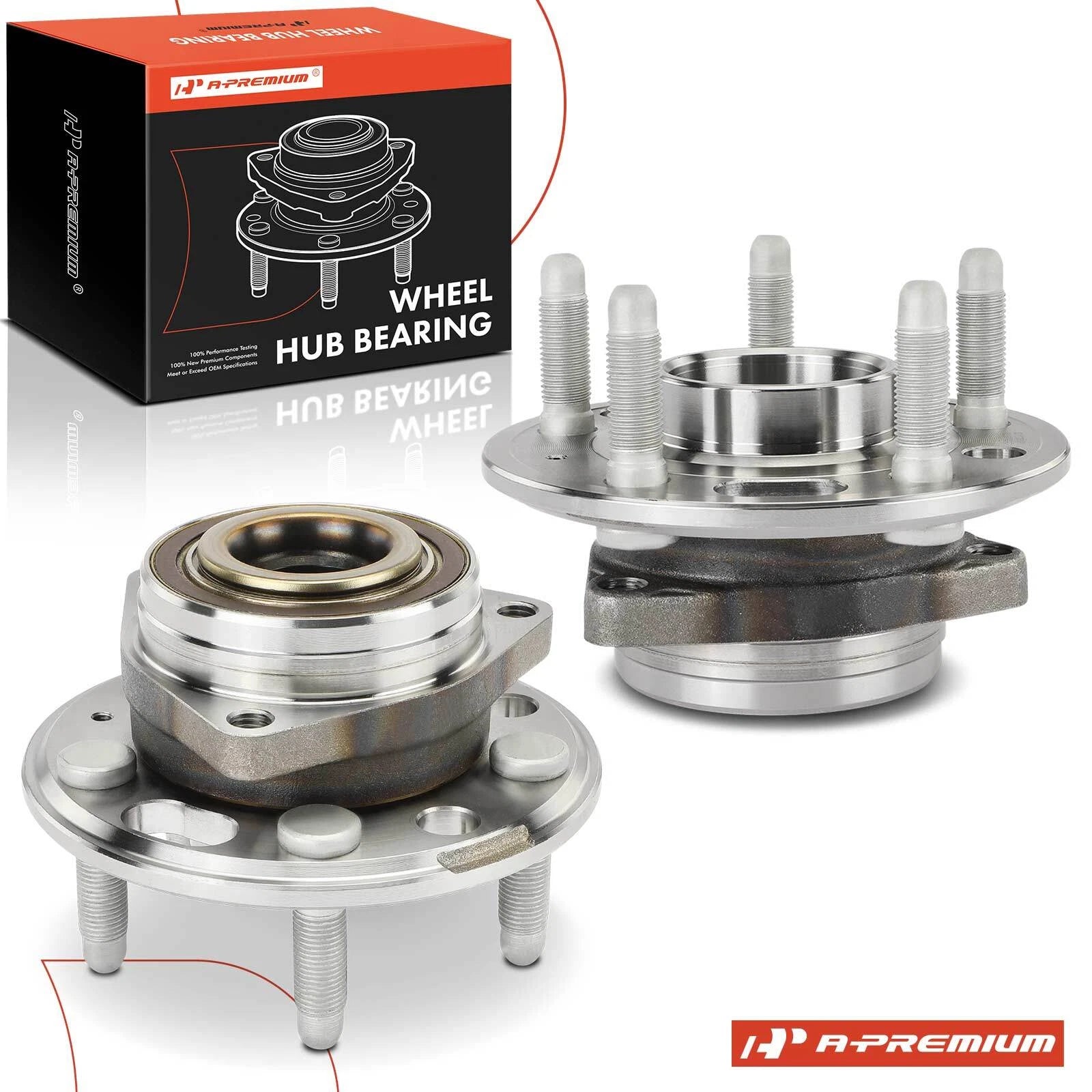 2X Wheel Hub & Bearing Assembly for Chevy Equinox Malibu (2005–2020)