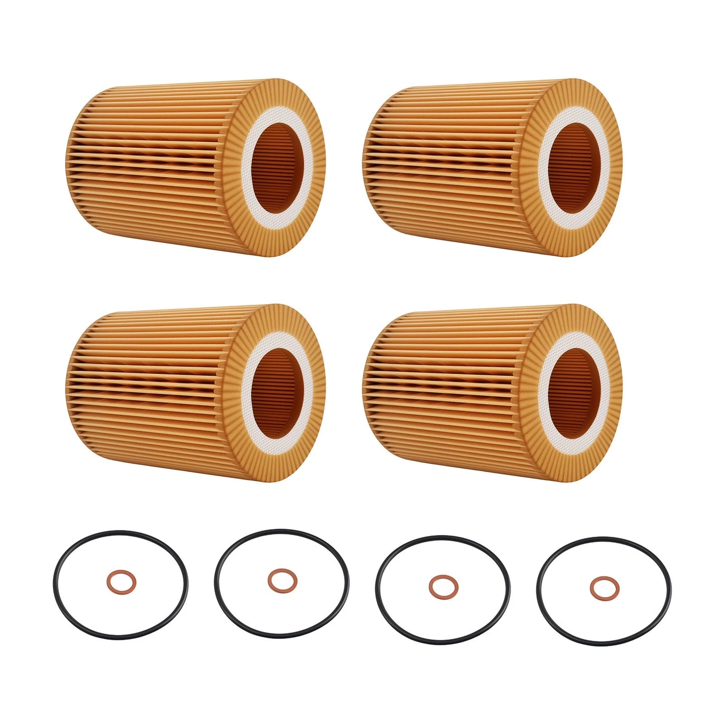 4x Oil Filters for Volvo S80 XC70 XC90 V70 (2007–2015)