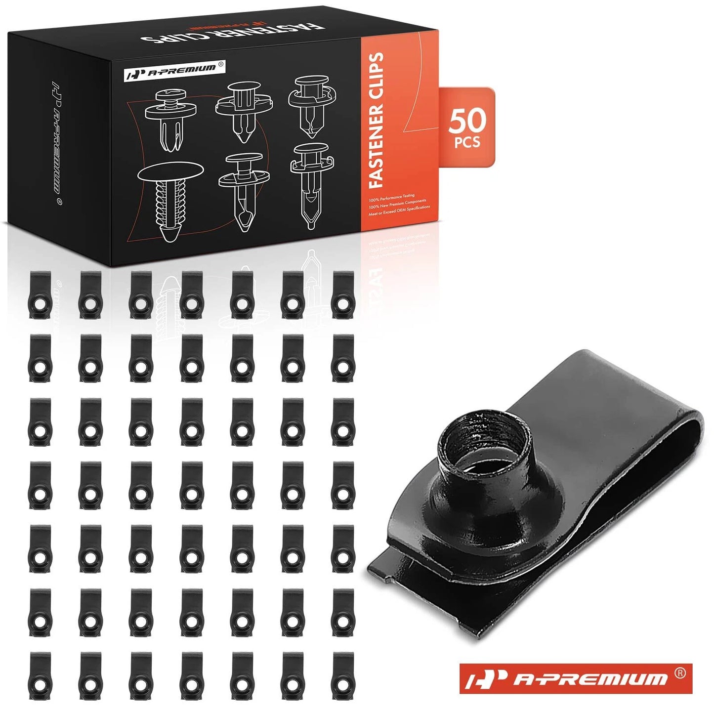 50x M8-1.25 Fastener Clips for Buick Cadillac Chevy GMC