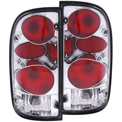 Chrome Clear Lens Tail Light Assembly for 1995-2000 Toyota Tacoma