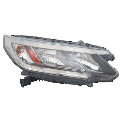 Replacement Passenger Halogen Headlight Assembly w/o LED Daytime Running Lights