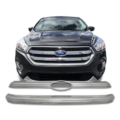 2pc Front Grille Overlay Replacement for 2016–2019 Ford Escape