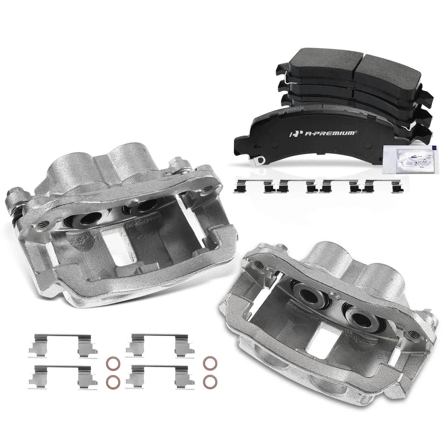 6x Rear Brake Caliper & Pad for Ford Express 2500 GMC Savana 2500 (2003–2021)