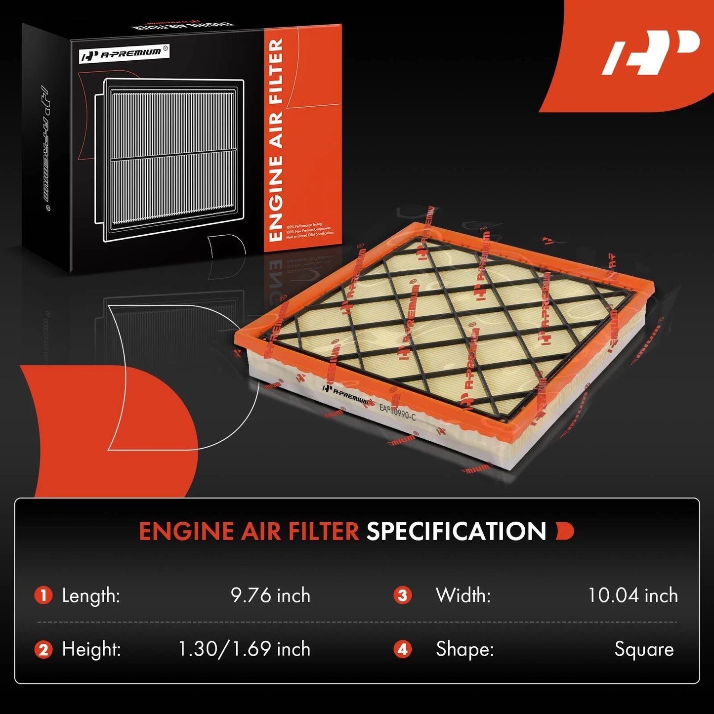 2X Engine Air Filter for Chevrolet Cruze (2011–2015) & Buick Verano (2013)