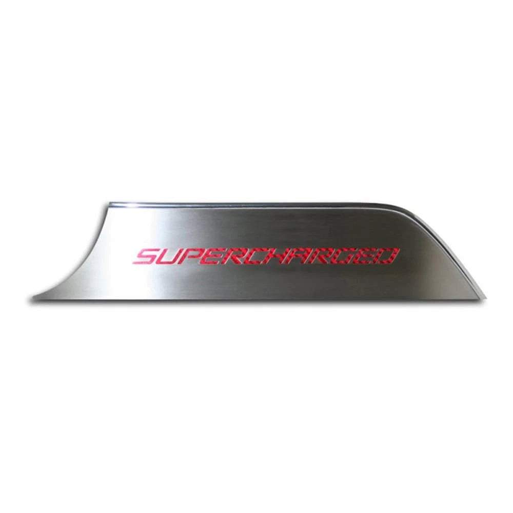 Door Panel Kick Plates for Chevrolet Camaro (2010–2015) Orange Carbon Fiber