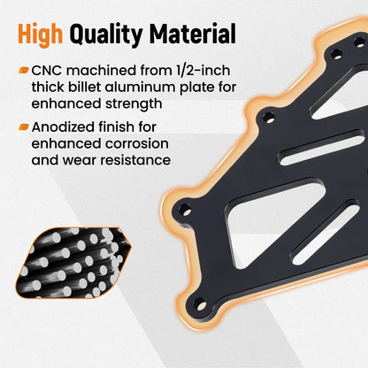 Engine Stand Adapter Plate for Chevrolet LS LT SBC BBC Duramax (Aluminum 1996–2024)