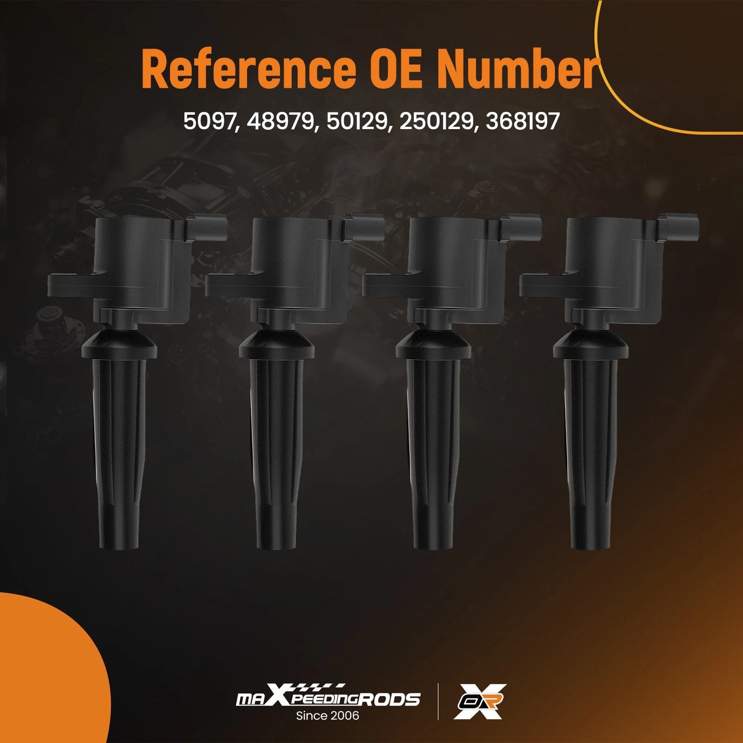 4PCS Ignition Coils Kit for Ford Escape Focus Transit 2.0L 2.3L 2.5L (2012–2019)