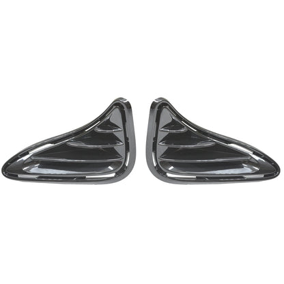 Black Gloss Driver/Passenger Side Rear Set 2-Pieces Daytime Running Light Covers