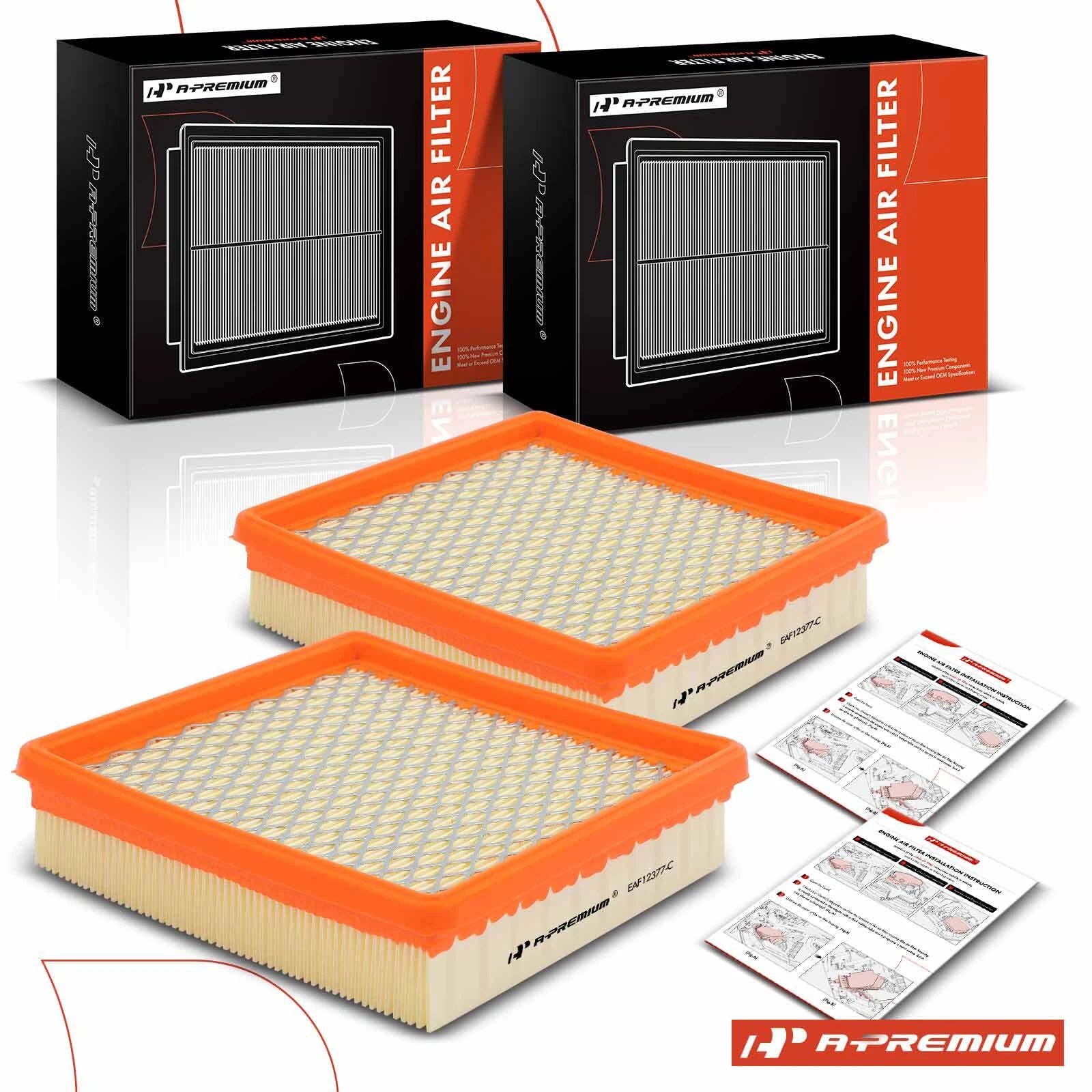 2X Engine Air Filter for Chevy Camaro (1985–1992)