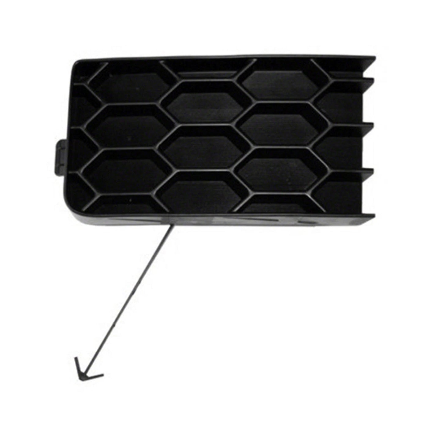 Replacement Black Matte Passenger Side Bumper Grille Filler Piece