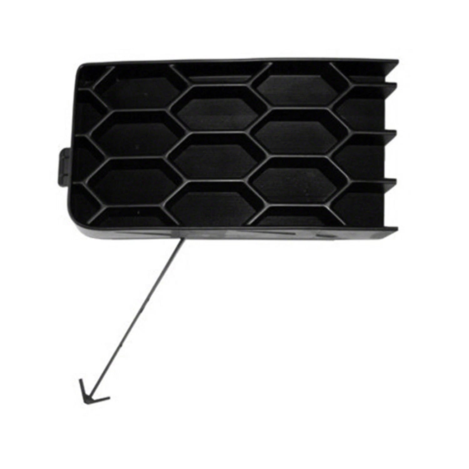 Replacement Black Matte Passenger Side Bumper Grille Filler Piece