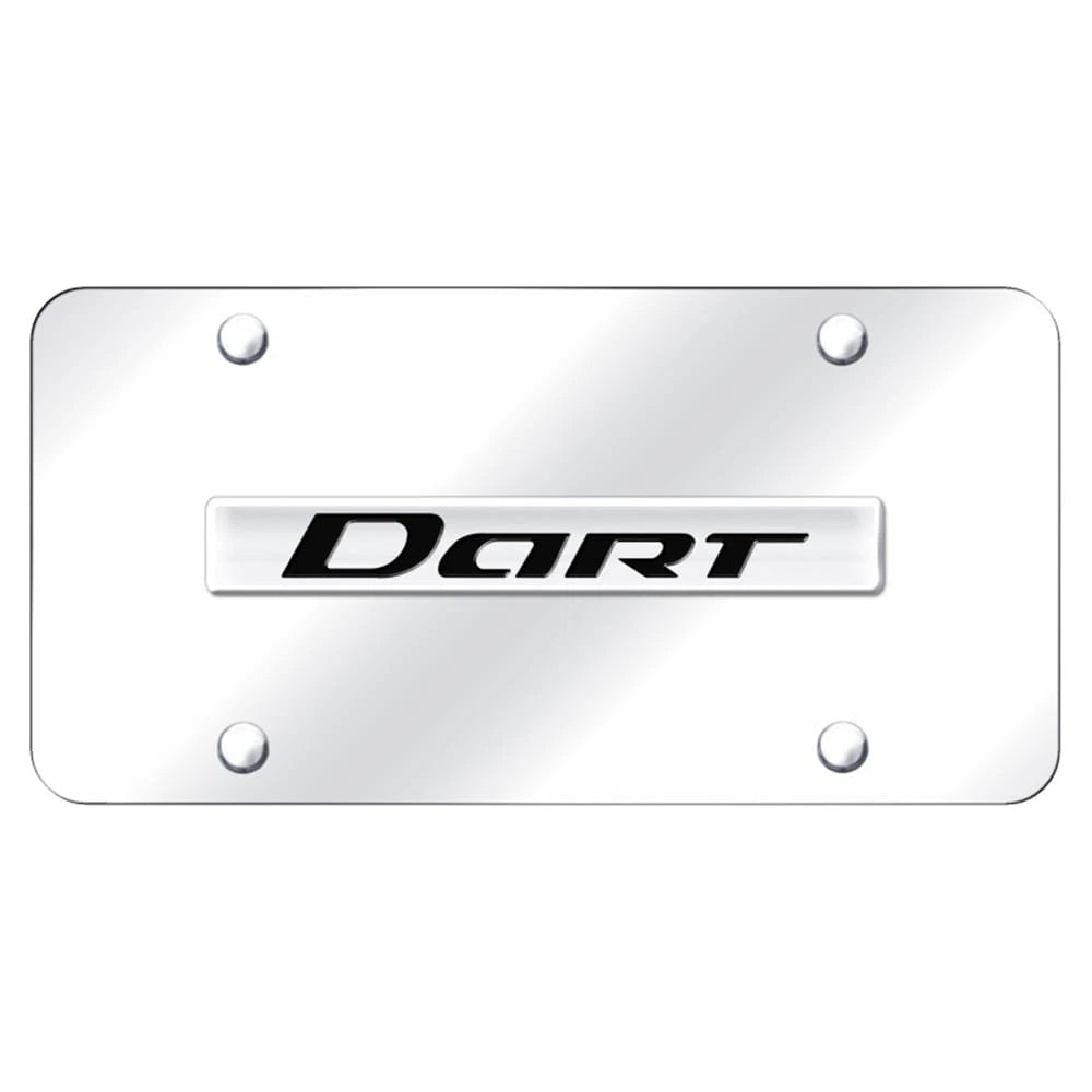 Chrome Name on Chrome License Plate - Officially Licensed for Dodge Dart