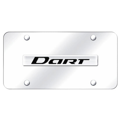 Chrome Name on Chrome License Plate - Officially Licensed for Dodge Dart