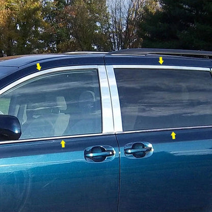 Chrome Window Package for Toyota Sienna (2011–2020) Luxury FX 8P