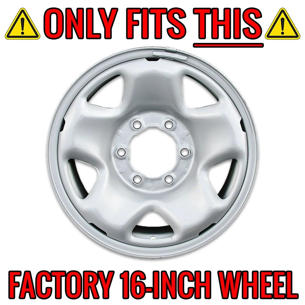16 Inch Gloss Black Wheel Skins for Toyota Tacoma (2005–2021) PreRunner 4x4