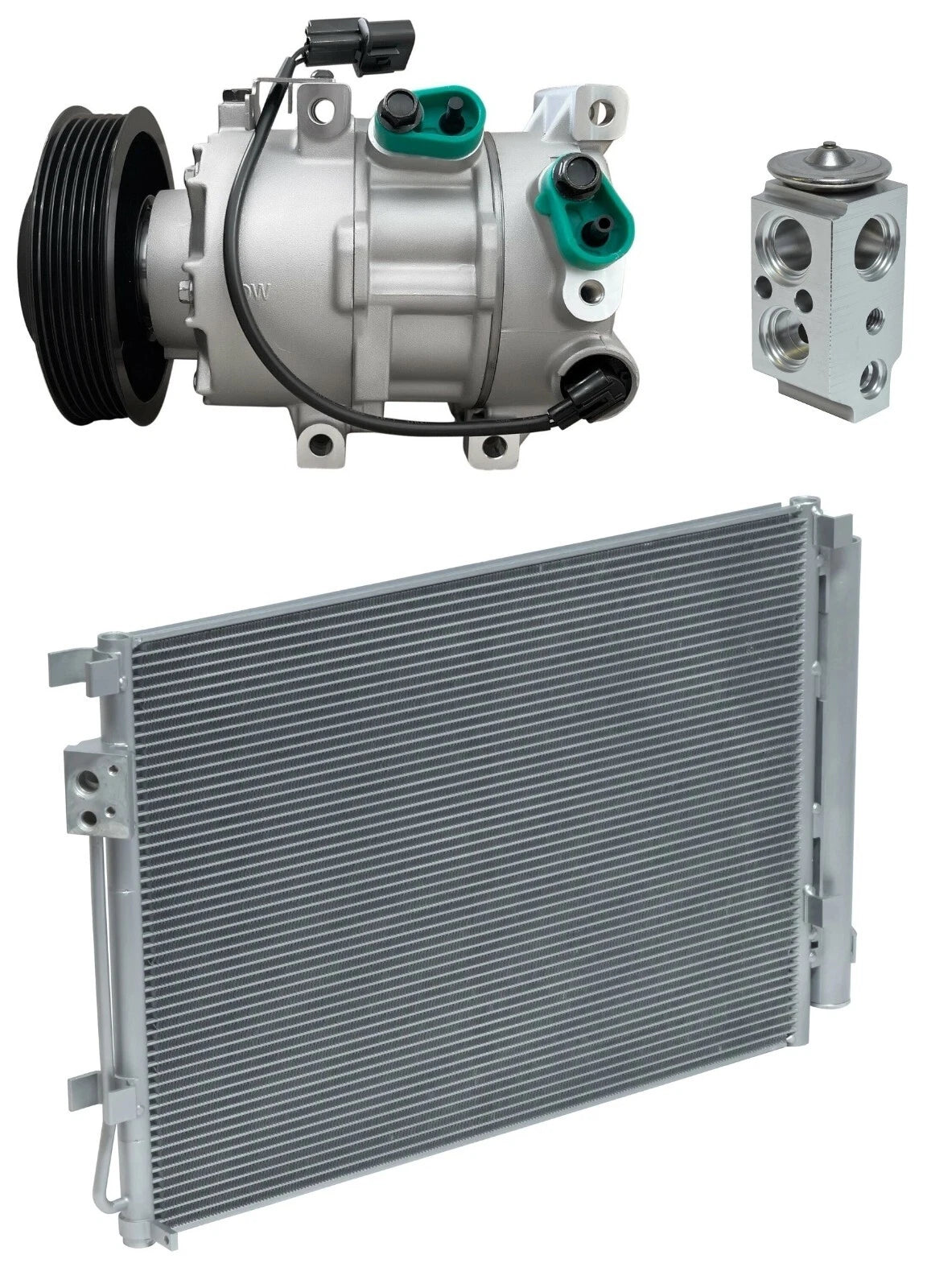 AC Compressor Kit With Condenser for Kia Rio 1.6L (2017–2017)