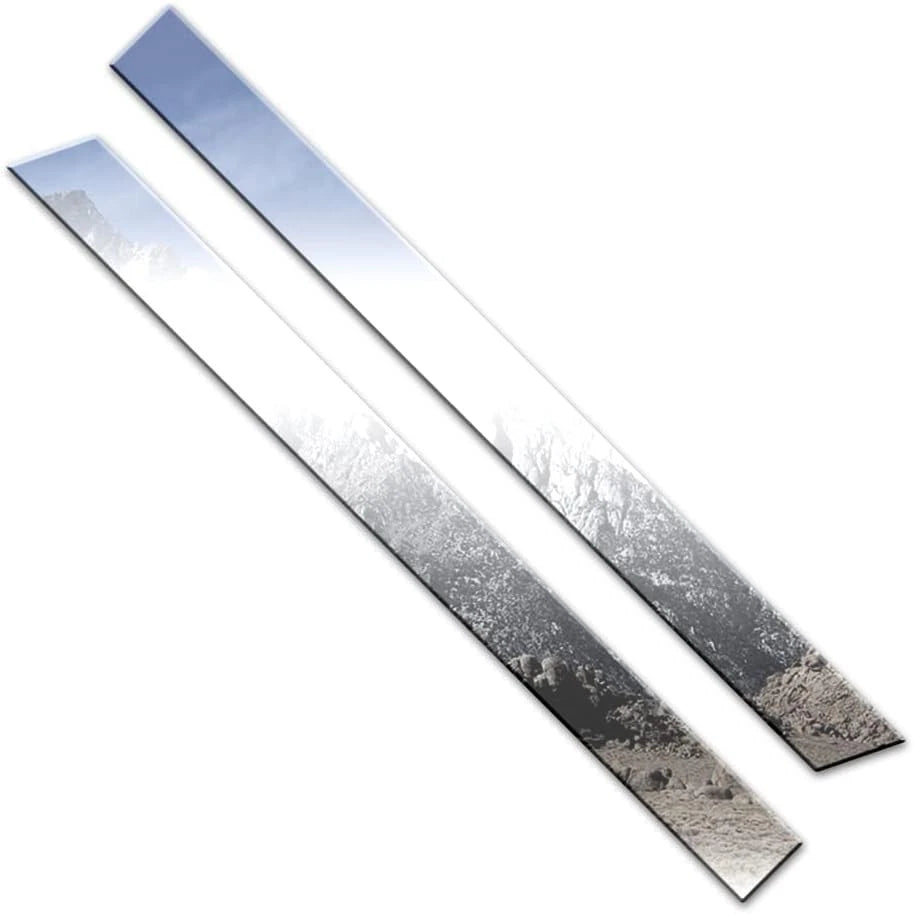 2pc Tailgate Accent Trim Luxury FX Steel for Chevy Silverado 2014–2018