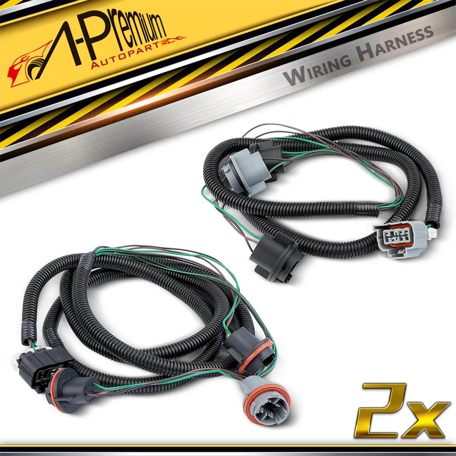 2X Tail Light Wiring Harness for Chevy Silverado 1500 2500 HD (2007–2019)