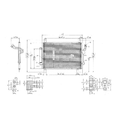 Replacement A/C Condenser Stock Repair Part - CND4201 (See compatibility Chart)