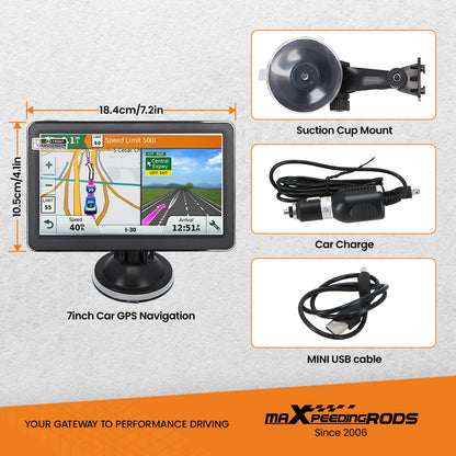 7-Inch Truck GPS Navigation Touch Screen Direct Installation for Car RV Van (2025–2025)