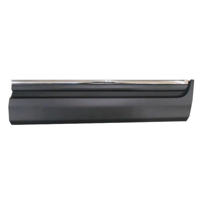 Replacement Polypropylene Front Passenger Lower Door Molding w/Chrome Insert