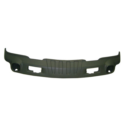 Replacement Gray Textured Plastic Front Lower Bumper Deflector