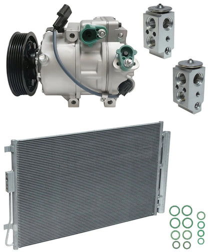 A/C Compressor Kit with Condenser for Hyundai Santa Fe 3.3L (2015–2018)