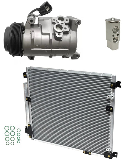 AC Compressor Kit With Condenser for Cadillac SRX 3.6L V6 (2007–2009)
