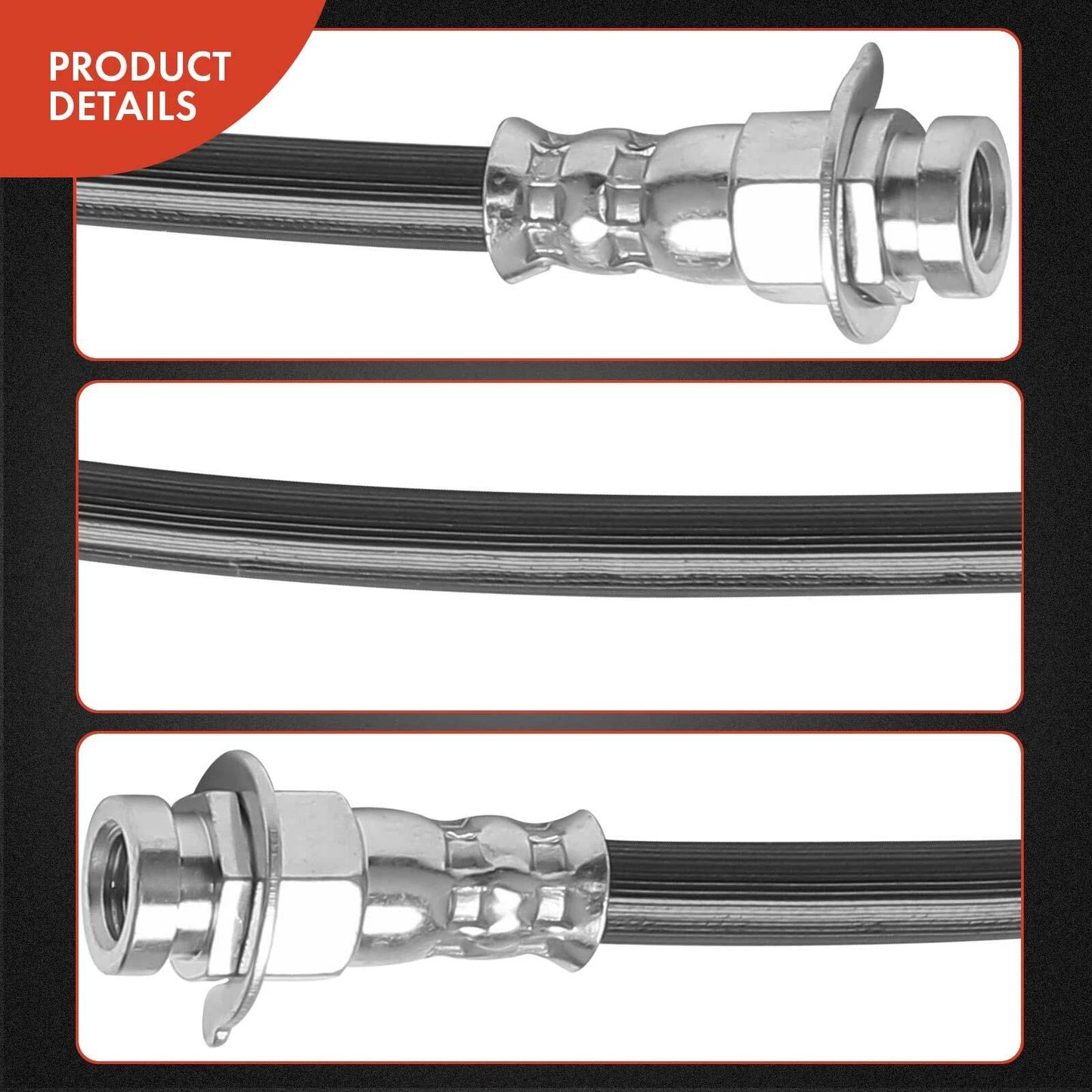 2X Rear Brake Hydraulic Hose for Chevy Venture (1997–2005) Pontiac Olds
