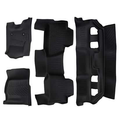 All-Weather Black Floor Mat Set for Chevrolet Tahoe/GMC Yukon (2015–2020)