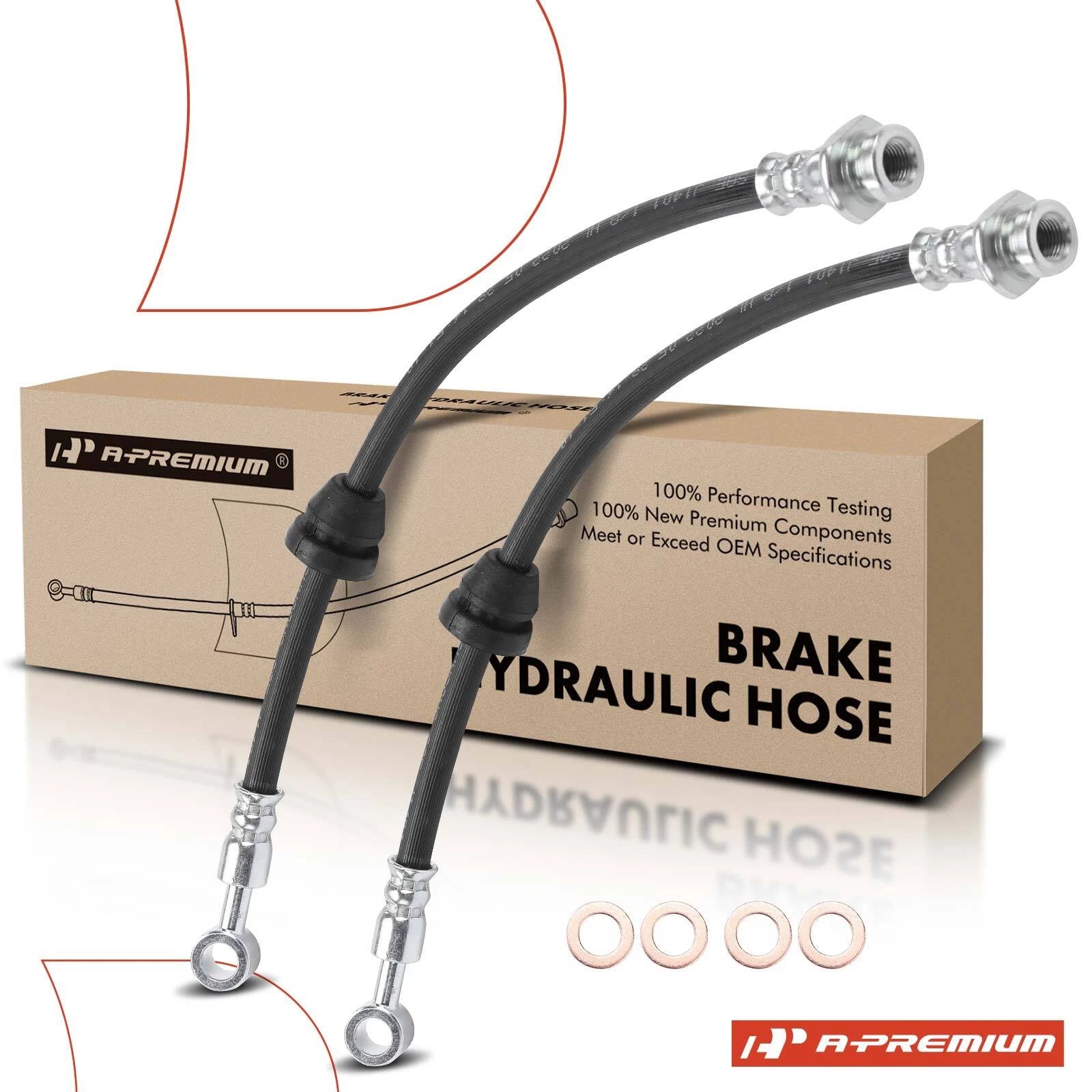 2X Front Brake Hydraulic Hose for Chevrolet Spark (2016–2020)