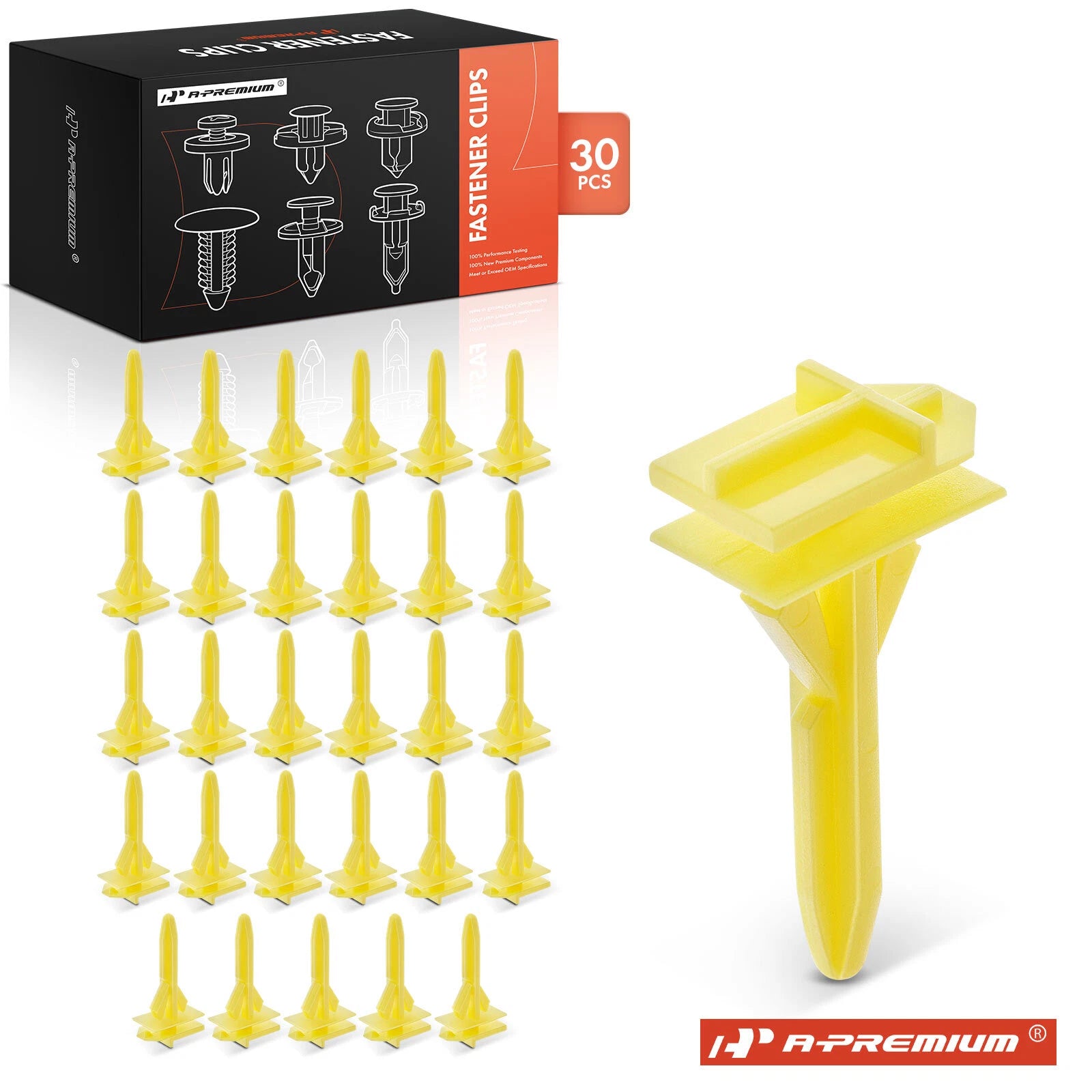 30x Nylon Rocker Panel Moulding Clips for GM Chevy