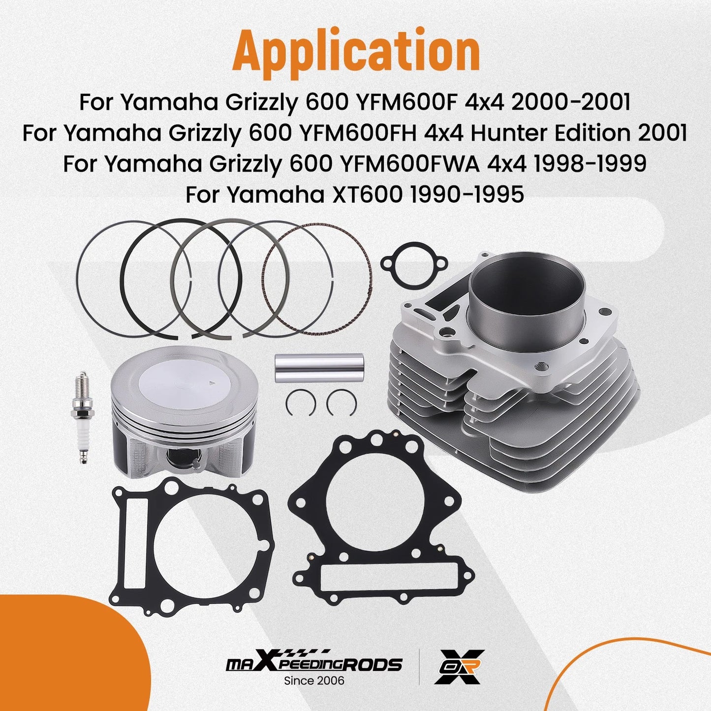 Cylinder Piston Gasket Kit for Yamaha Grizzly 600 XT600 (1999–2001)
