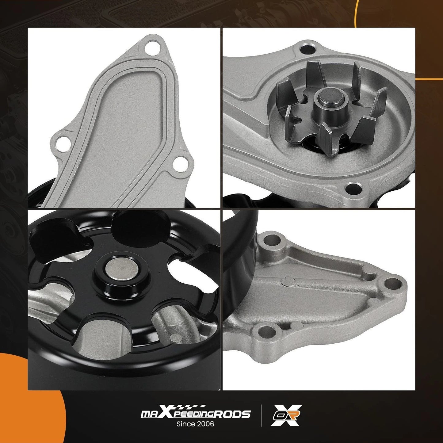 Direct Fit Water Pump for Honda Accord CR-V Element TSX 2.4L (2003–2011)
