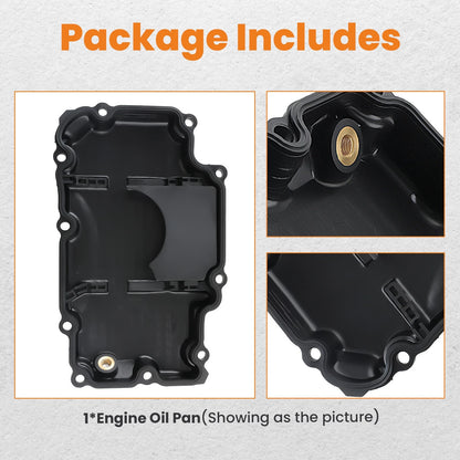 Engine Oil Pan Lower for Infiniti Q50 Q60 (2017–2022) 3.0L V6 RWD