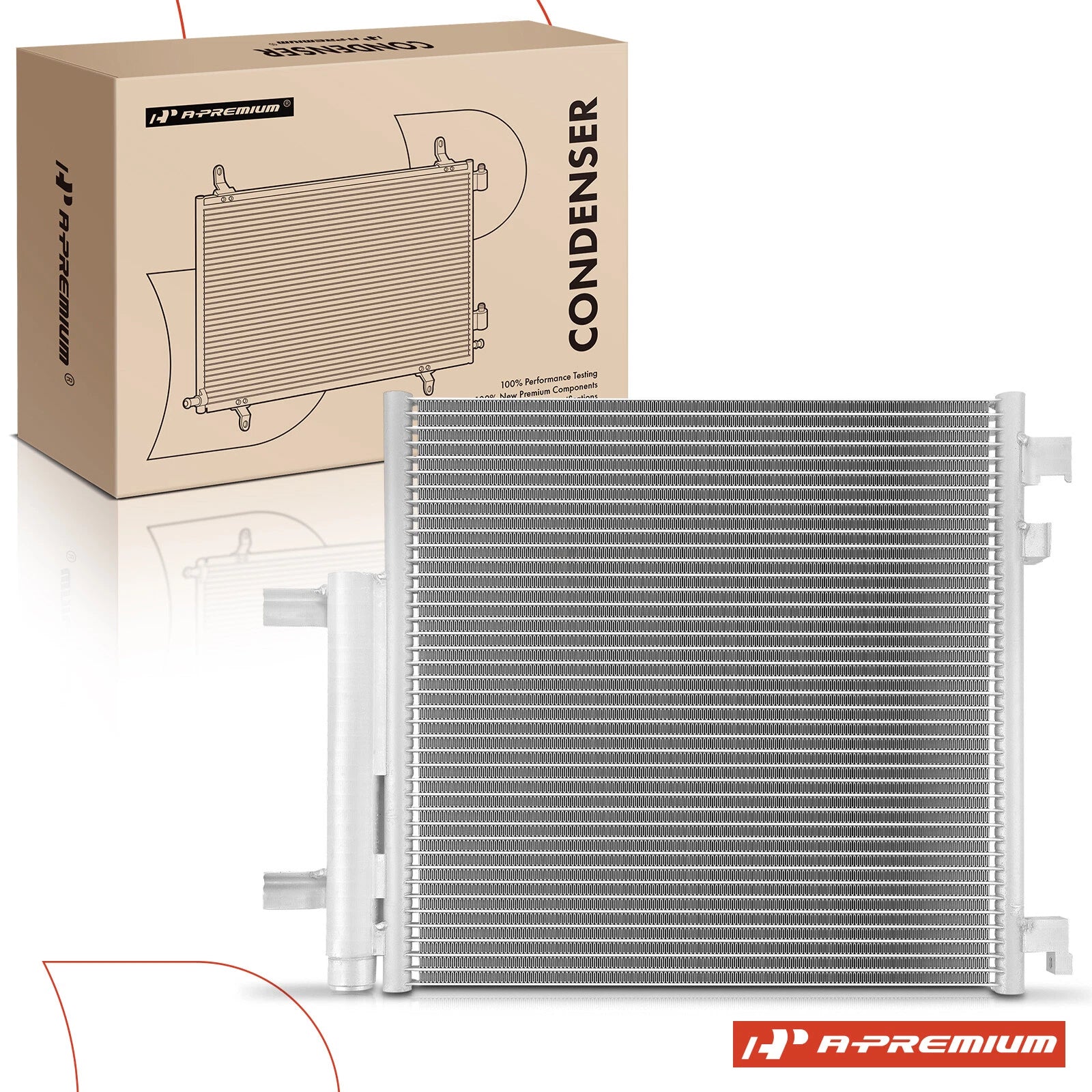AC condenser with receiver drier & bracket for Chevy Spark (2013–2015)