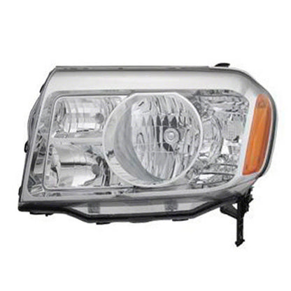 Headlight Lens Housing Driver Side Replacement for Honda Pilot (2009–2011)