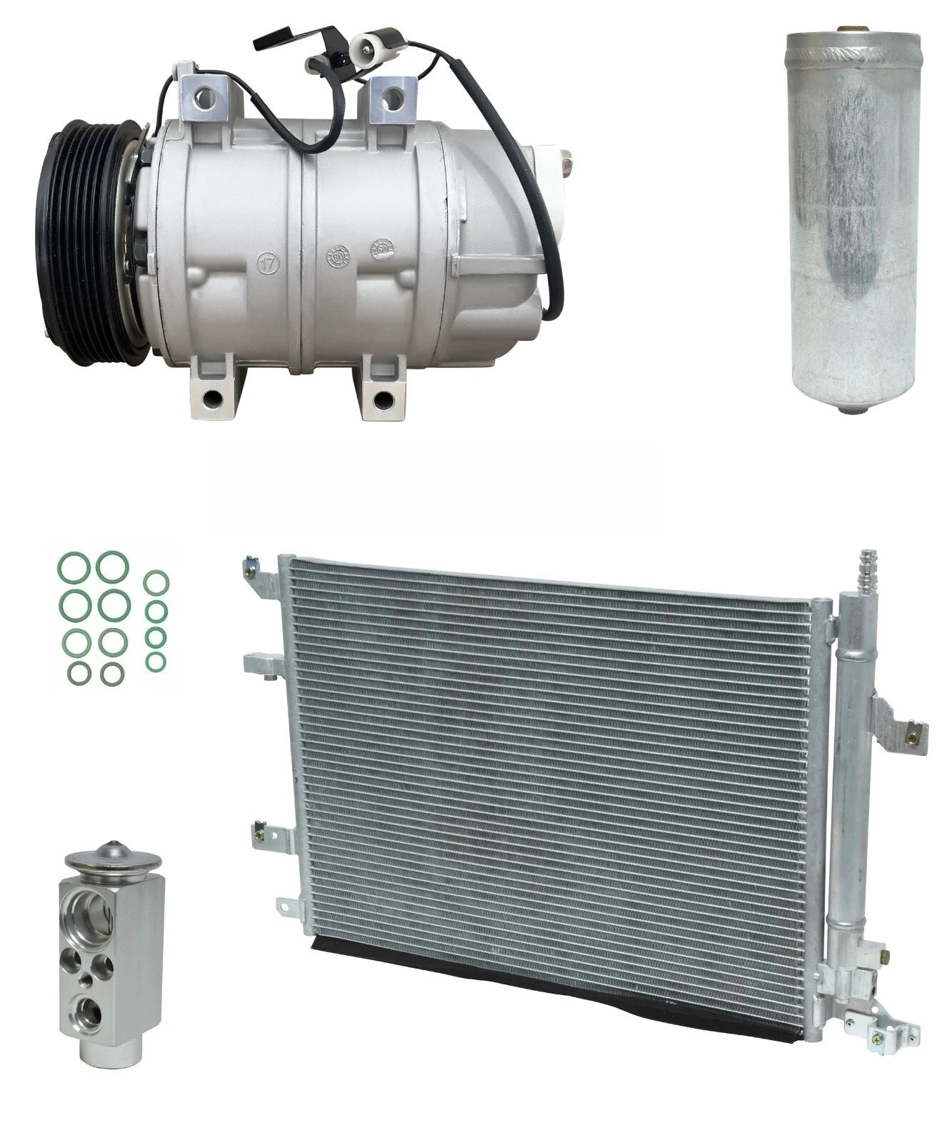 AC Compressor Kit With Condenser for Volvo S80 2.5L Turbo (2005–2006)